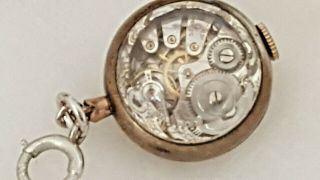 Vintage Estate 17 Jewel Raleigh Swiss Bubble Skeleton Pendant Watch. 2