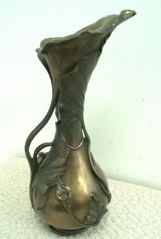 Art Nouveau Vase Water Jug By Past Times Bronze Effect ‘ VERONESE Pattern 2005 3