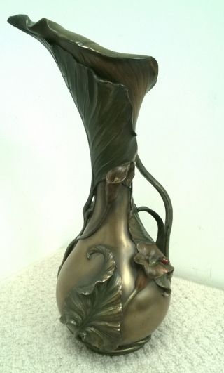 Art Nouveau Vase Water Jug By Past Times Bronze Effect ‘ VERONESE Pattern 2005 5