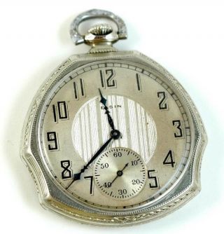 Rare Unusual Asymmetrical Elgin 14k Gold Filled Antique Pocket Watches