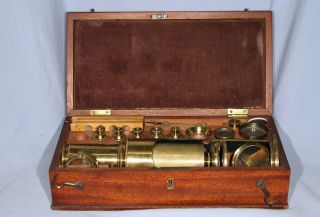 Martin Type Drum Microscope By Crichton,  London