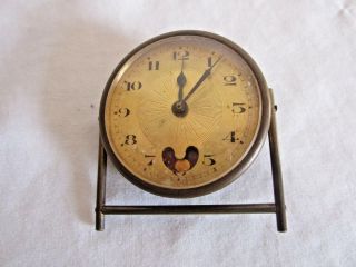 Vintage Lancel Brevete France Et Etranger Pendulum Travel Clock (lk)