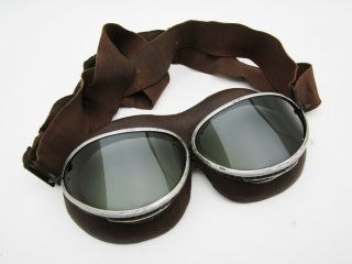 Ww2 German Luftwaffe Pilot Aviator Goggles Vintage Wwii Flying Bomber