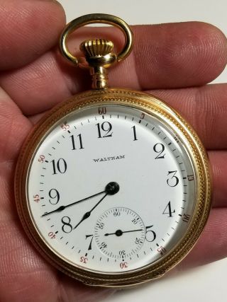 Waltham 1903 Model 1899 Grade No.  625 16s 17j Of Gf Pocket Watch - Running
