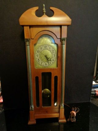 Mini Grandfather Electric Clock United Metal Goods Model 444 - - Great