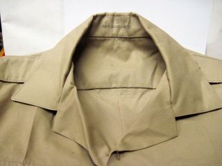 USMC Mens Marine Corps Short Sleeve Khaki Dress Uniform Shirt - Sargent Patch 6