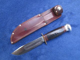 Ww2 Us Marble Ideal Knife And Sheath 5 " Blade