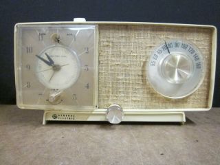 Clock Radio General Electric Ge C 547 1953 Era Parts Only
