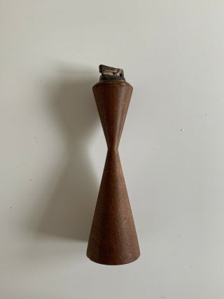 Teak And Brass Table Lighter Norwegian Mid - Century