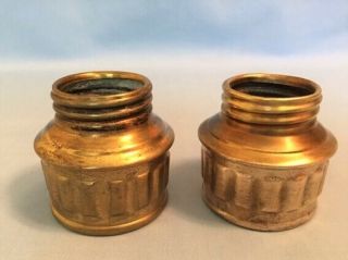 2 GUY ' S DROPPER Miners Carbide Lamp Bases w/ DIFFERENT MARKS,  Vintage Mining 3