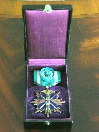 Rare Wwli Imperial Japanese Army Order Of Golden Kite Medal 4th Class