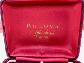 1952 BULOVA 17J Pocket Watch in 10K ROLLER GOLD PLATE CASE and BOX RUNS 4