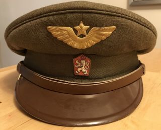 Vintage Czech Communist - Era Air Force Hat