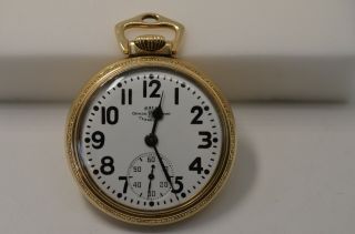 16s Ball Railroad Pocket Watch,  Hamilton 999b,  21j Gorgeous Railroad Watch,  Runs
