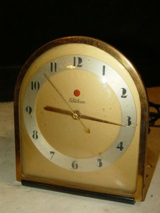 Old Vintage Art Deco Telechron Model 4f67 Table Shelf Mantle Clock 2