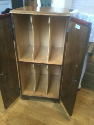 1950`s Record Cabinet By Northampton Company London E11 = 750mm High