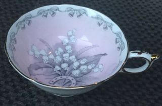 Paragon To The Bride Bells Lily Of The Valley Pink Tea Cup & Saucer (Bone China) 6