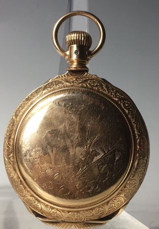 Stag 1891 P S Bartlett Waltham 14k Yellow Gold Filled 18 Size Pocket Watch
