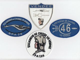 French Air Force - Ec - 1 - 5 " Vendee " Patch Grouping - Mirage 2000