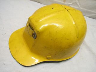 Vintage Safety Yellow Msa Comfo Cap Miner 