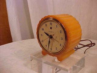 Art Deco 1930,  S Vintage General Electric Juliet Catalin Bakelite Alarm Clock