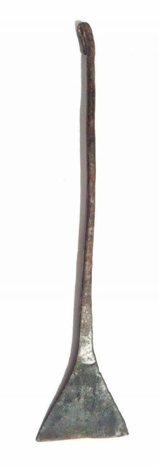 Antique Primitive Iron Hand Forged Spatula Scraper Tool 9.  13 Inches