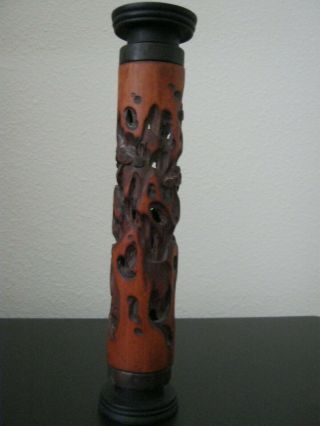 Chinese Wooden Carved Incense Smoker