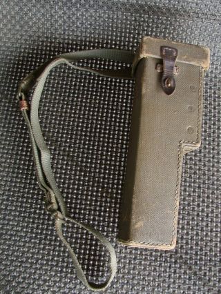 Japanese Sniper Scope 4x Case.  Rare Blue Felt Lining With Orig.  Straps: