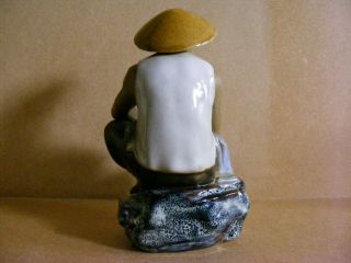 Vintage Chinese Mud Man Workman Figurine 4