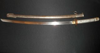 WW2 Japanese NCO Sword - Antique/Old WW II Samurai - WW II - IJA Army Katana/MATCHING 11