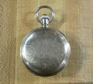 Large 1894 18size Waltham PS Bartlett Solid Silver Hunter Pocket Watch 17jewels 3