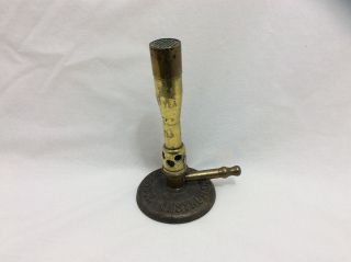 Vintage Brass & Iron Bunsen Burner Cambridge Instrument Co Ltd