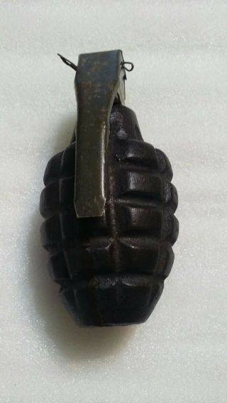 Vintage Dummy Hand Grenade for Practice - Drilled Bottom 2