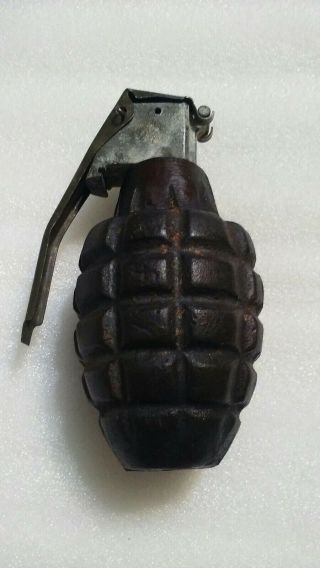 Vintage Dummy Hand Grenade for Practice - Drilled Bottom 3