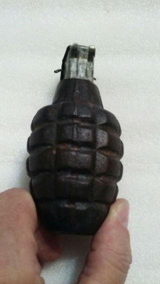 Vintage Dummy Hand Grenade for Practice - Drilled Bottom 4