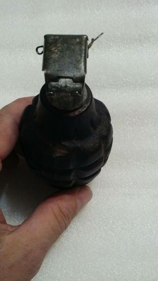 Vintage Dummy Hand Grenade for Practice - Drilled Bottom 5