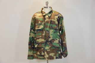 Us 1980s Bdu Camo Jacket With Mississippi Flag National Guard
