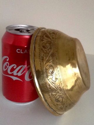 Antique Ottoman Turkish Islamic Large Brass Healing Bowl 2