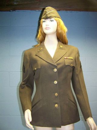 Wwii U.  S.  Army Wac Waac Womans Female Ladys Enlisted Tunic