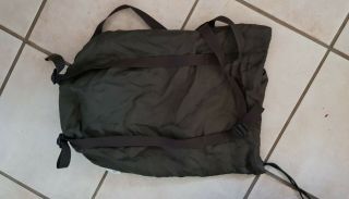 Australian Army Green Vinyl Bag (small Pack For A Sleeping Bag)
