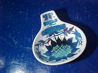 Orig 1960s Royal Copenhagen Danish Modern Porcelain Spoon Rest Signed