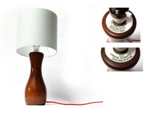 Vintage 1960s Wooden 9½ " Lamp Base Oak Beam Bear Inn Hotwells Bristol