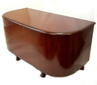VINTAGE ART DECO WOODEN BLANKET BOX OTTOMAN STORAGE IDEAL UPCYCLING PROJECT 3