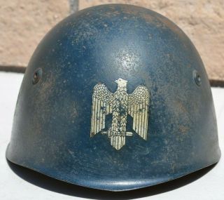 Italian Helmet M33 Insignia Italy Ww2 Model 1933 Arsenale Torino Stamp
