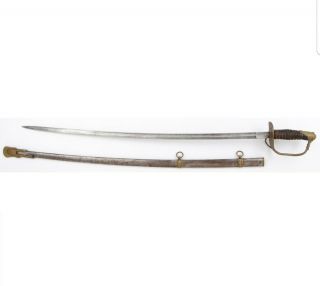 Import U.  S.  Model 1872 Cavalry Saber Sword and Scabbard 2