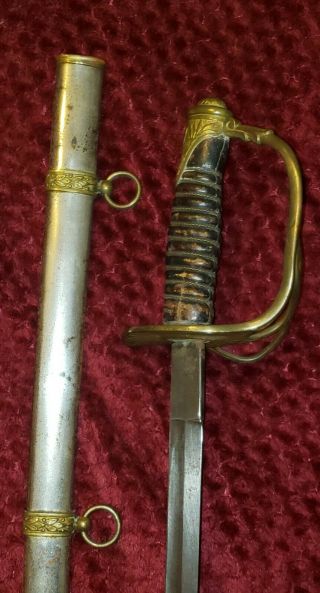 Import U.  S.  Model 1872 Cavalry Saber Sword and Scabbard 7