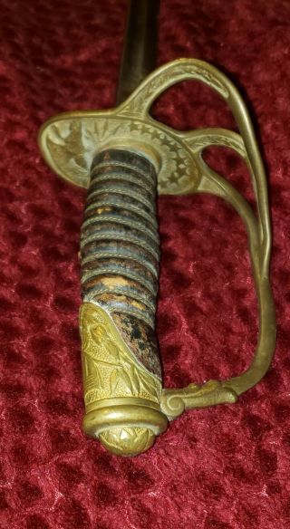 Import U.  S.  Model 1872 Cavalry Saber Sword and Scabbard 8