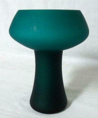 Carlo Moretti Murano Italian Cased Satin Art Glass Mushroom Vase