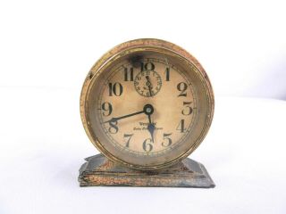 Vintage Baby Ben Deluxe Westclox Mechanical Alarm Clock De Luxe Collectible