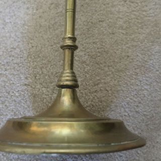 Antique or vintage brass candle holder candlestick.  19 